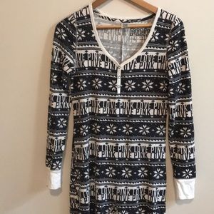 VS PINK thermal onsie w butt flap